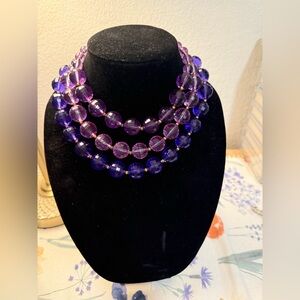 Purple Beaded Necklace